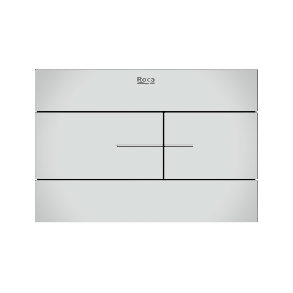 Cut out image of the Roca Duplo S PS2 Chrome Dual Flush Plate
